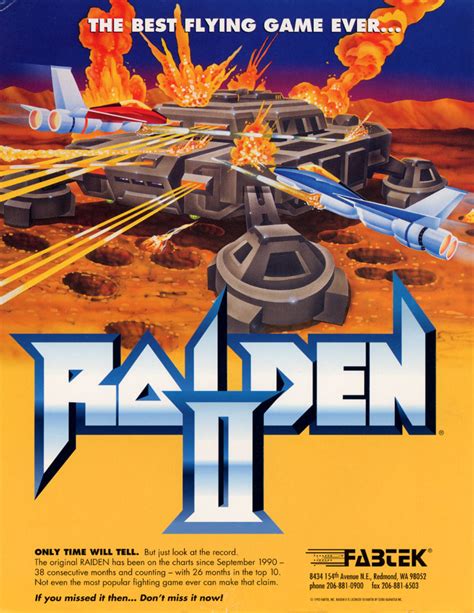 Raiden Fighters 2 Arcade Game Vintage Arcade Superstore