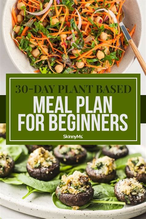 30 Day Plant Based Meal Plan For Beginners Meal Planning Plant Based
