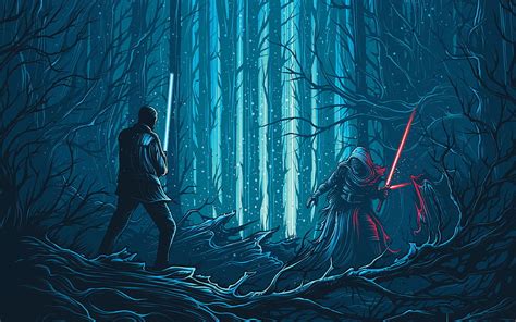 Illustration Star Wars Artwork Movies Blue Science Fiction
