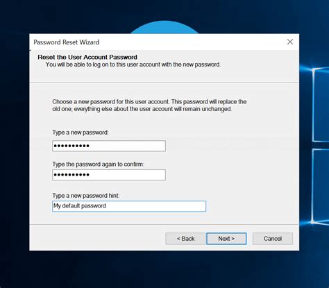 Reset Password With Password Reset Disk On Windows 810