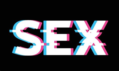 Word Sex With 3d Effect Vector Illusttation 13751027 Vector Art At