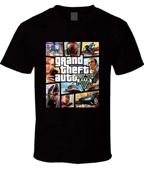 Grand Theft Auto V T Shirt Gta V Graphic Video Game Gamer Swag T Shirts