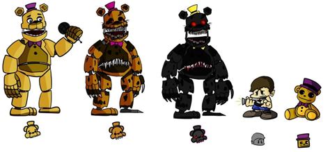 Fnf Week 83 Fredbear Mod Characters Fivenightsatfreddys