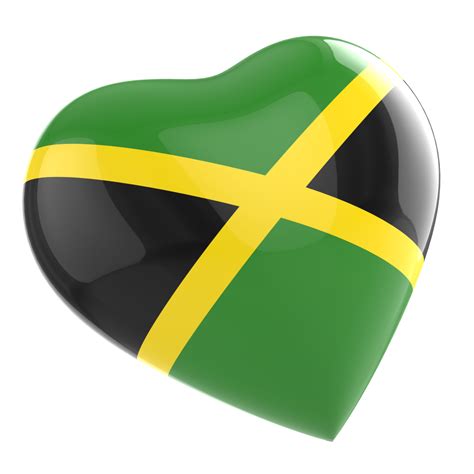 Jamaica Flag Heart Png 27256098 Png