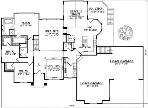 Traditional Ranch Style Home Plan 89133ah