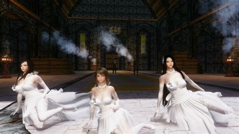 Modder's edition use this and the ck wiki together to start creating! skyrim dance-Three person wedding dress limit test - YouTube