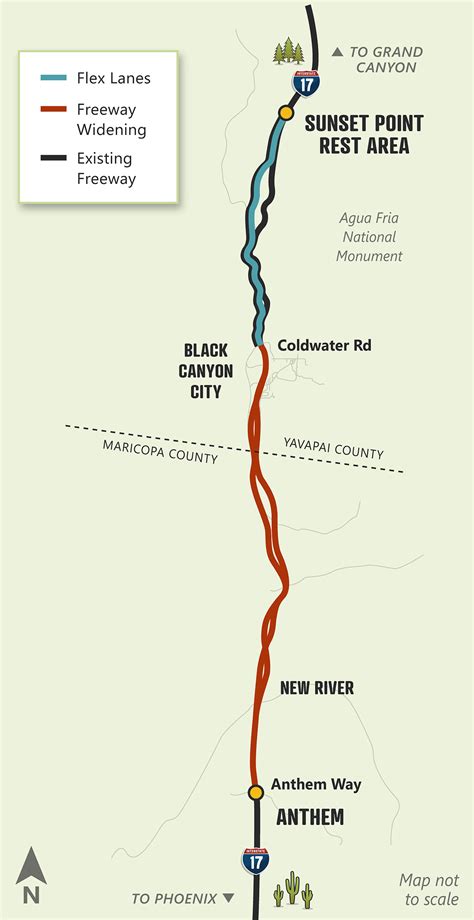 Adot Outlines Work For Forthcoming I 17 Widening From Anthem Way To