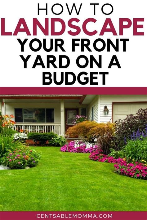 Plant trees that provide shade in summer and offer vibrant colors in fall. How to Landscape Your Front Yard on a Budget - Centsable Momma