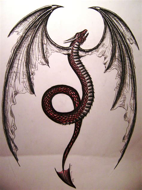 Winged Dragon By Swarzeztier On Deviantart