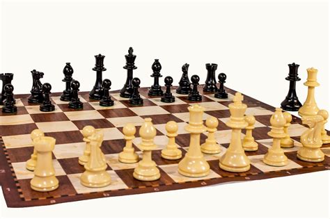 Rosewood & Maple Vinyl Chessboard with Quality Club Pieces | Chess Made Fun