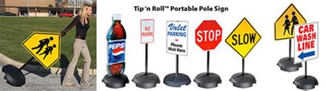 Tip N Roll Portable Sign Stand System Ada Sign Depot