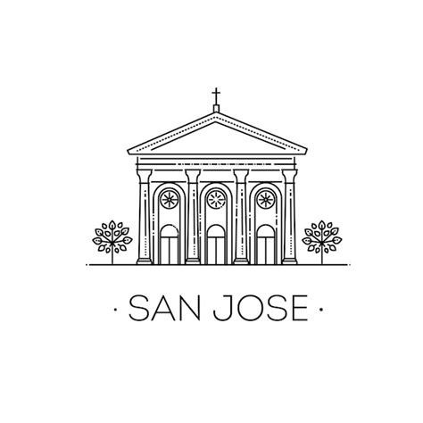 Premium Vector San Jose Vector Illustration