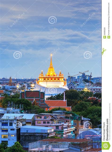 Things to do in bangkok. Golden Mountain Temple, Wat Saket Bangkok Stock Photo ...