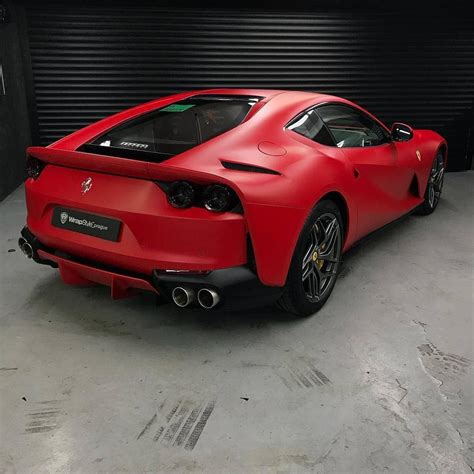 Matte Red Ferrari 812superfast 812sf Pic By Wrapstyleprague