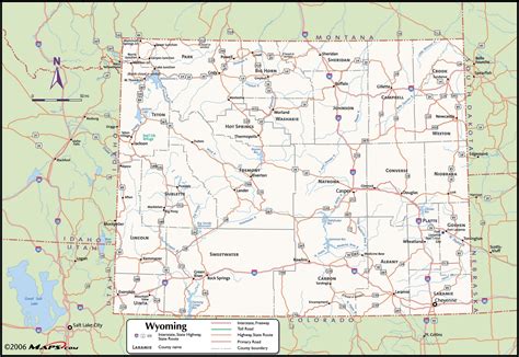 Wyoming County Wall Map