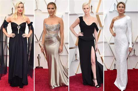 Renee Zellweger Margot Robbie And Scarlett Johansson Dazzle At Oscars