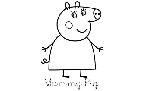 All coloring pages » cartoon » peppa pig » mummy pig mummy pig coloring page Top 35 Free Printable Peppa Pig Coloring Pages Online ...
