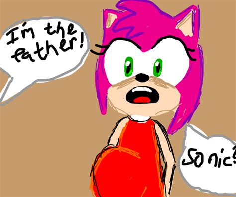 Amy Rose Pregnant From Sonic Drawception