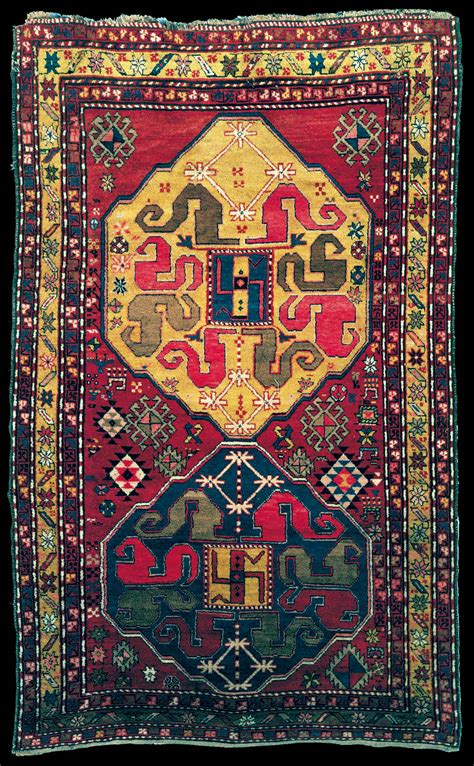 Antique Karabagh Cloudband Rug With Swastika Elements The State Museum