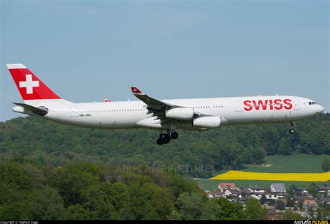 Hb Jmc Swiss Airbus A340 300 At Zurich Photo Id 1053256 Airplane