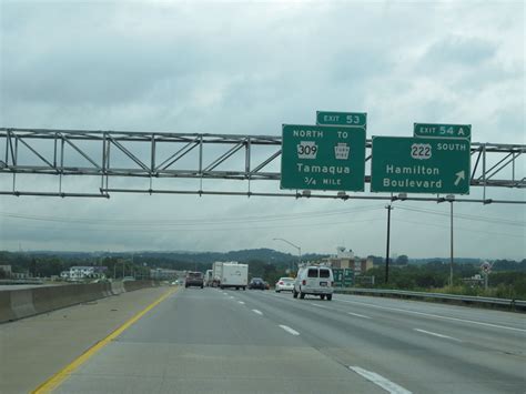 Pennsylvania Interstate 78 Westbound Cross Country Roads