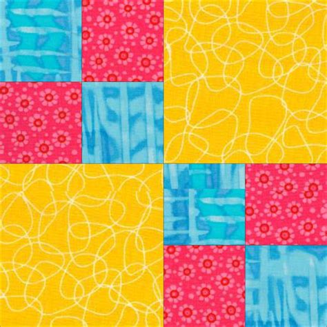 Keep in mind you can change things up a bit with patterns and you can do one block in a large quilt wonderland mini quilt tutorial by diary of a quilter. Double Four Patch Quilt Pattern | Quilt blocks easy, Quilt ...