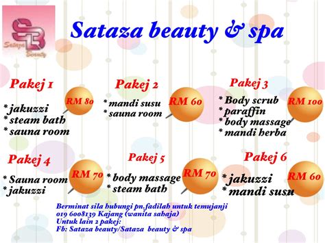 Sataza Beauty And Spa Spa Sauna Dan Kecantikan Di Kajang Selangor