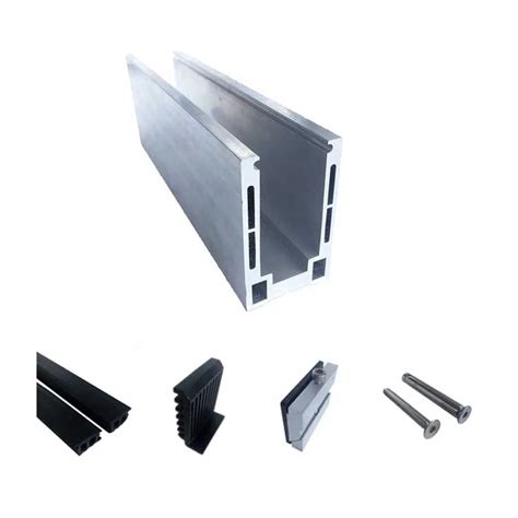 Hollow Type Aluminum U Channel Frameless Glass Balcony Railing Design Inquiry