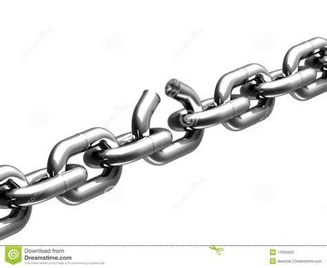 Broken Chain Isolated On White Backround Sponsored Sponsored Ad