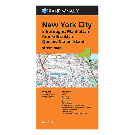 Rand Mcnally New York City 5 Borough Map Geographia Maps