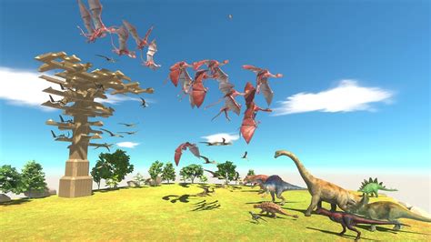 Wyverns And Pteranodons Against Dinosaurs Animal Revolt Battle