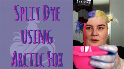 Diy Split Dye Pastel And Bright Using Arctic Fox Hair Color Youtube