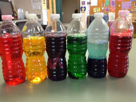Color Bottles I Made Using Water And Food Coloring I Just Added Random