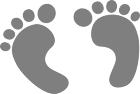Download High Quality Baby Feet Clipart Grey Transparent Png Images