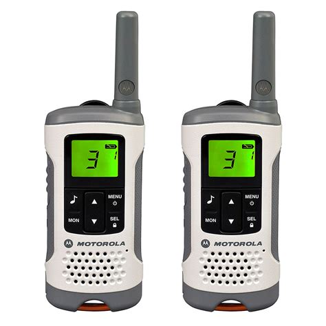These walkie talkies motorola are second to none in terms of performance. Motorola TLKR T50 Walkie Talkie Sæt (6 km) Hvid/grå ...