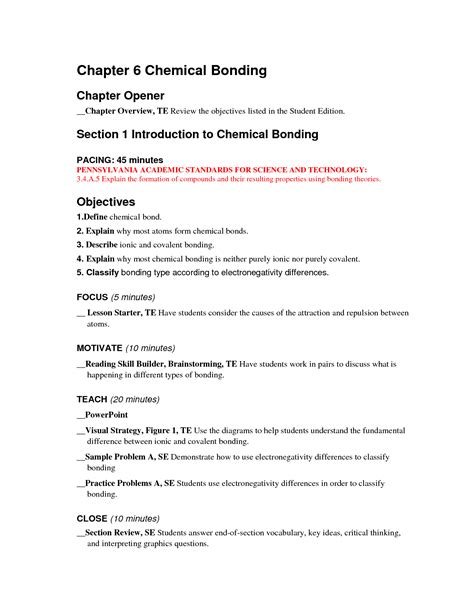 In this activity, students will create a sodium chloride molecule and explore how metals bond with nonmetals to create an ionic bond. 16 Best Images of Ionic Bonding Worksheet Answer Key ...