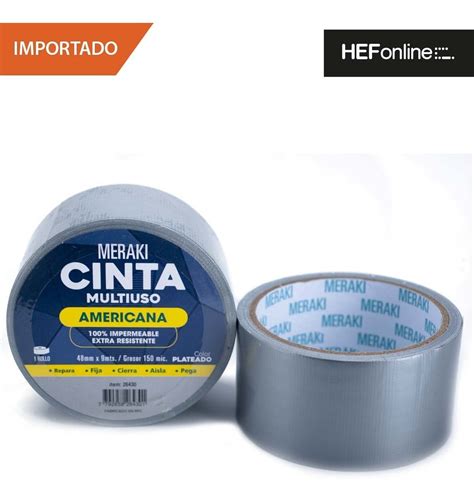 Pack X36 Unid Cinta Adhesiva Americana Multiuso 48mm X 9mts Hefonline