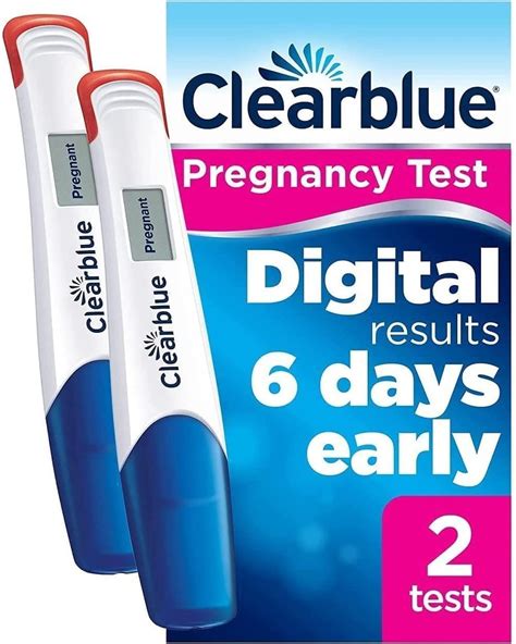 Buy Clearblue Early Detection Pregnancy Test Digital Ultra Early 10