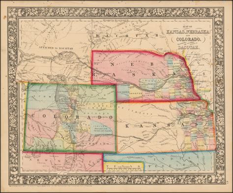 Map Of Kansas And Colorado Border My Maps