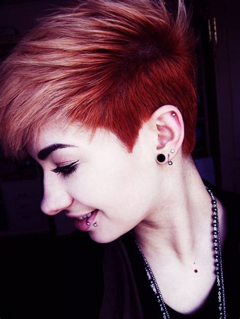 Red Hairstyles For Very Short Hair Popular Haircuts