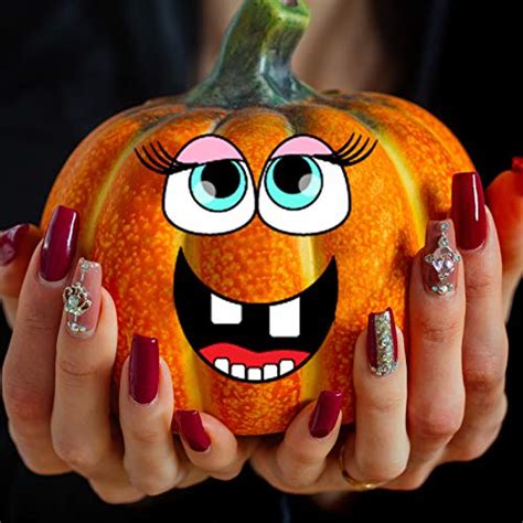 Whaline Make A Pumpkin Sticker Halloween Diy Jack O Lantern Stickers 6