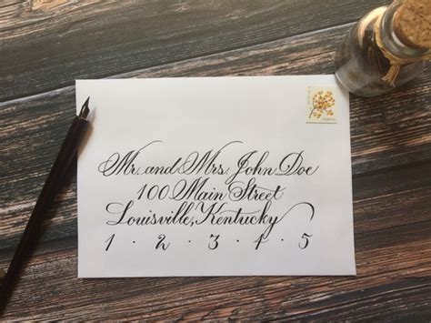 Classic Copperplate Calligraphy Addressed Envelopes Formal And Elegant