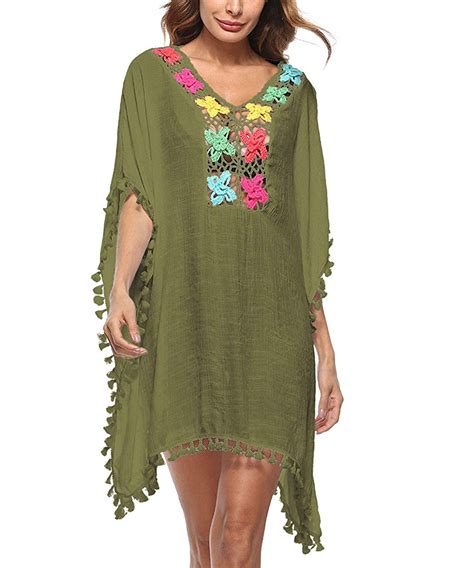 Buy Womens Swimsuit Cover Ups Tassel Crochet Beach Dress Bohemian
