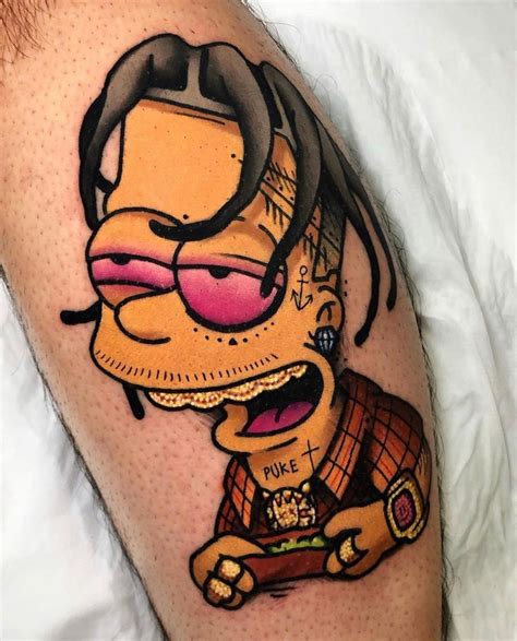 Fuckyeahtattoos Simpsons Tattoo Cartoon Tattoos Tattoos Kulturaupice