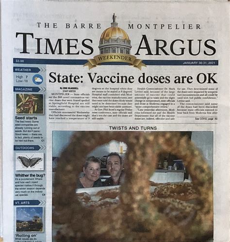 Not want to gloat about press but we were contacted by the Times Argus