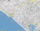 Los Angeles map - California Santa Monica Bay, Venice Beach Boardwalk ...