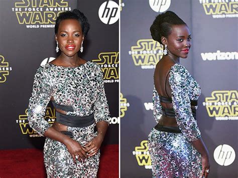 Lupita Nyongo Dazzles In Sequin Gown At ‘star Wars The Force Awakens