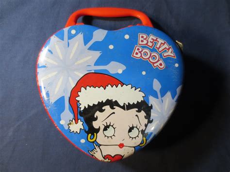 Vintage Records Tin Box Betty Boop Lunch Pail Tin Lunch Etsy Tin