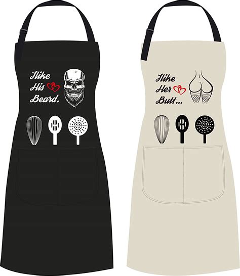 Funny Aprons For Men And Women His And Her Aprons Adjustable Kitchen