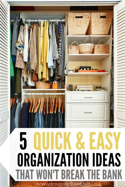 Check spelling or type a new query. Quick and Easy Organization Ideas - 5 Easy Organizing tips